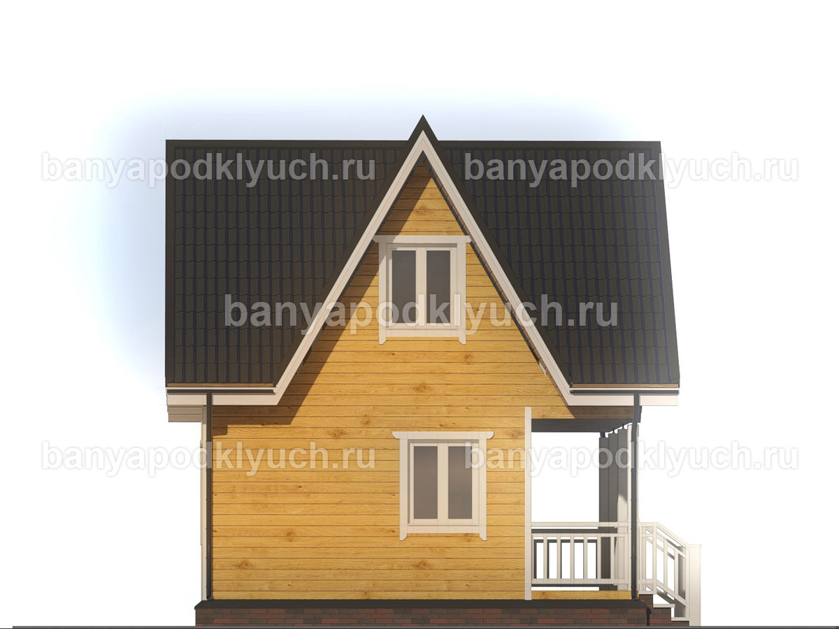 Баня из бруса 6x6 м Баня из бруса 6x6 м