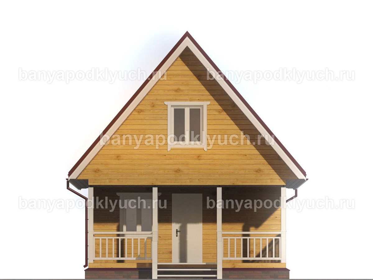 Баня из бруса 8x6 м Баня из бруса 8x6 м