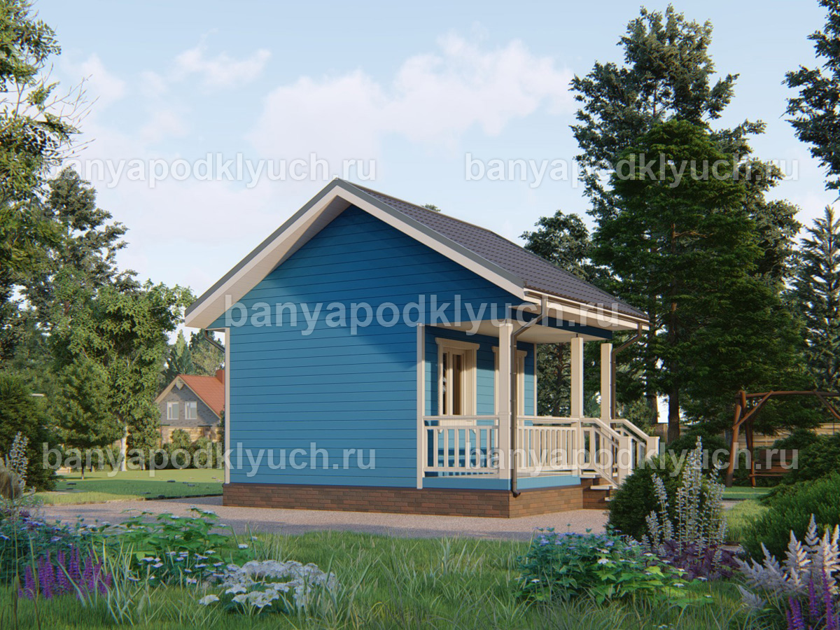 Каркасная баня 5.5x4 м Каркасная баня 5.5x4 м
