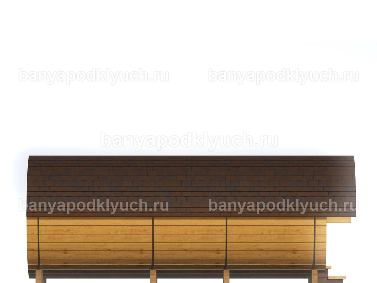Баня-бочка 4.8x2.3 м Баня-бочка 4.8x2.3 м