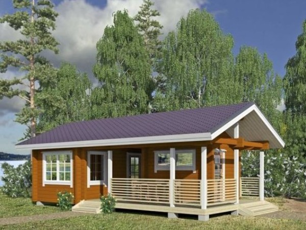 Баня из бруса 8,7 на 4,4 м